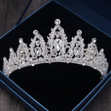 Baroque Luxury Handmade Rhinestone Bridal Crown