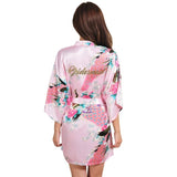 Pink Flower Bridesmaid Kimono