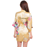 Pink Flower Bridesmaid Kimono