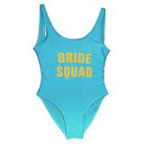 BRIDE SQUAD Golden Letter Swimsuit