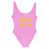 BRIDE SQUAD Golden Letter Swimsuit
