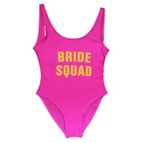 BRIDE SQUAD Golden Letter Swimsuit