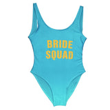 BRIDE SQUAD Golden Letter Swimsuit