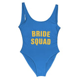 BRIDE SQUAD Golden Letter Swimsuit