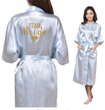 Bride Heart Golden Glitter Print Kimono