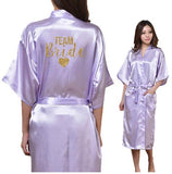 Bride Heart Golden Glitter Print Kimono