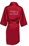Glitter Print Mother Of The Bride Satin Bridal Robe
