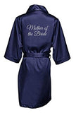Glitter Print Mother Of The Bride Satin Bridal Robe