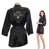 Black Team Bride Kimono
