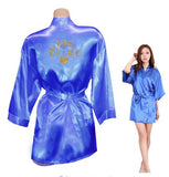 Black Team Bride Kimono