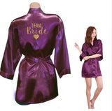 Black Team Bride Kimono