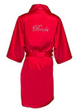 Satin Faux Silk Wedding Bride Robe