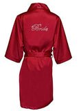 Satin Faux Silk Wedding Bride Robe