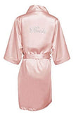 Satin Faux Silk Wedding Bride Robe