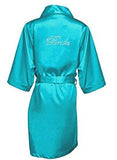 Satin Faux Silk Wedding Bride Robe