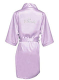 Satin Faux Silk Wedding Bride Robe