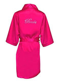 Satin Faux Silk Wedding Bride Robe