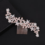 Rose Gold Color Wedding Hair Combs