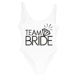 BRIDE Letter Print Swimsuit