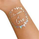 10Pcs Romantic Rainbow Silver Luminous