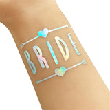 10Pcs Romantic Rainbow Silver Luminous