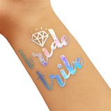 10Pcs Romantic Rainbow Silver Luminous