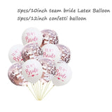 8Season 10pc Bachelorette Party Team Bride To Be Latex Balloon
