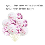 8Season 10pc Bachelorette Party Team Bride To Be Latex Balloon
