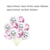 8Season 10pc Bachelorette Party Team Bride To Be Latex Balloon