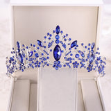 Baroque Luxury Beads Heart Bridal Tiara Crown