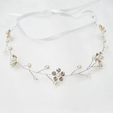 Crystal Bridal Crown Tiaras Light Gold