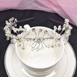 Crystal Bridal Crown Tiaras Light Gold