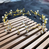 Crystal Bridal Crown Tiaras Light Gold