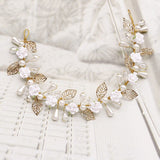 Crystal Bridal Crown Tiaras Light Gold