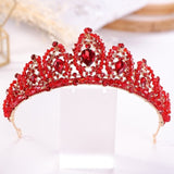 Baroque Luxury Handmade Rhinestone Bridal Crown