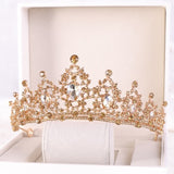 Baroque Luxury Handmade Rhinestone Bridal Crown