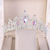 Baroque Luxury Handmade Rhinestone Bridal Crown