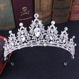 Baroque Luxury Handmade Rhinestone Bridal Crown