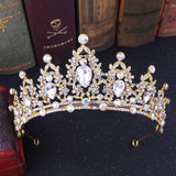 Baroque Luxury Handmade Rhinestone Bridal Crown