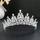 Baroque Luxury Handmade Rhinestone Bridal Crown