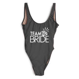 Diamond TEAM BRIDE Letter Swimsuit