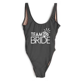Diamond TEAM BRIDE Letter Swimsuit