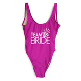 Diamond TEAM BRIDE Letter Swimsuit