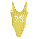 Diamond TEAM BRIDE Letter Swimsuit