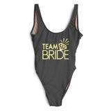 Diamond TEAM BRIDE Letter Swimsuit