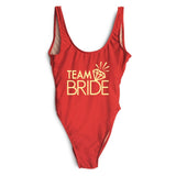 Diamond TEAM BRIDE Letter Swimsuit