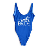 Diamond TEAM BRIDE Letter Swimsuit