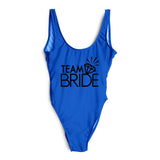 Diamond TEAM BRIDE Letter Swimsuit