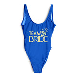 Diamond TEAM BRIDE Letter Swimsuit