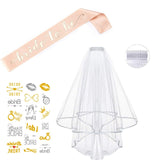 5pcs set Rose Gold  Bride Set